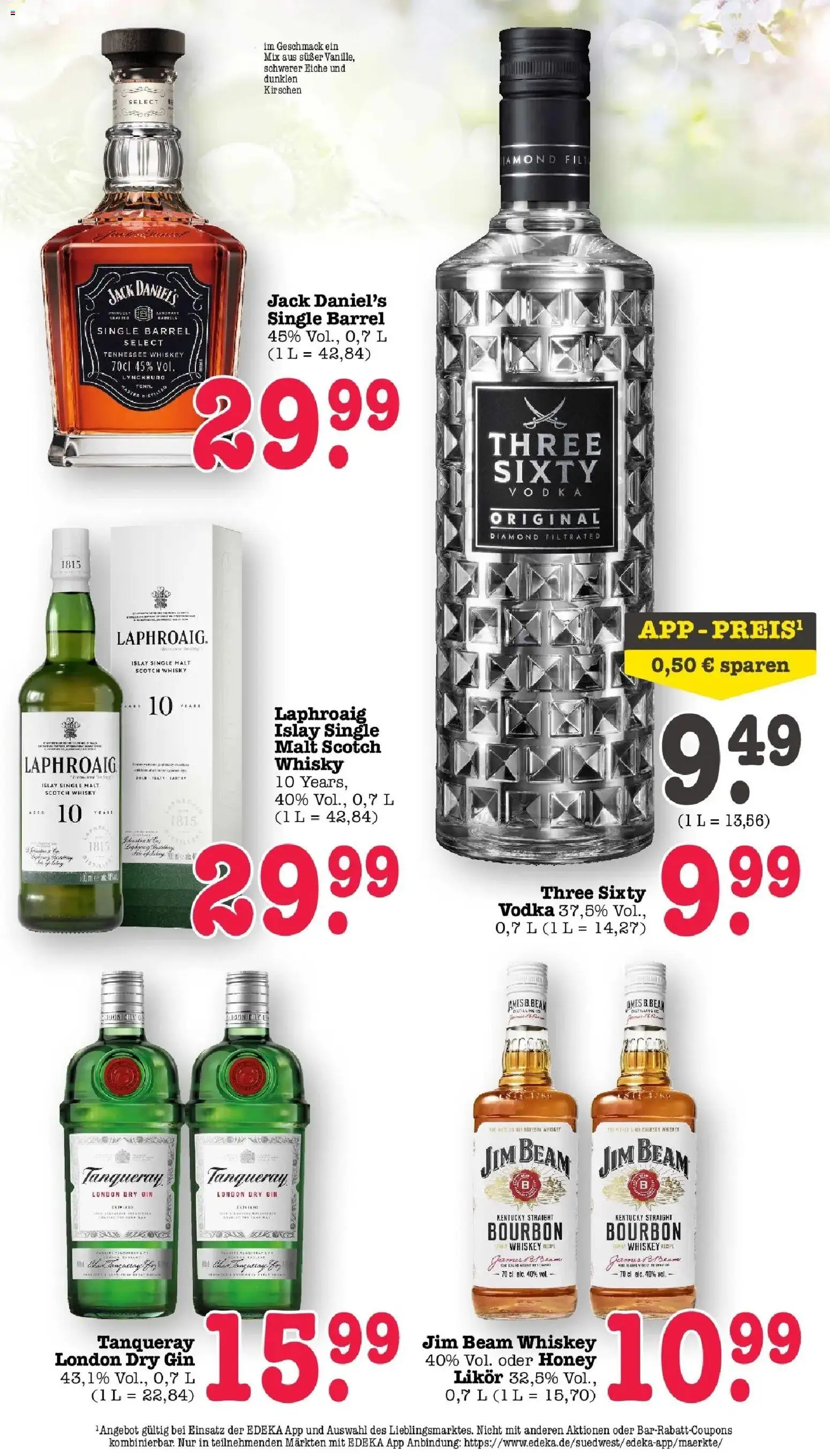 Angebote – gültig ab 30.03.2026 | Seite: 62 | Produkte: Likör, Jack Daniel's, Vodka, Gin