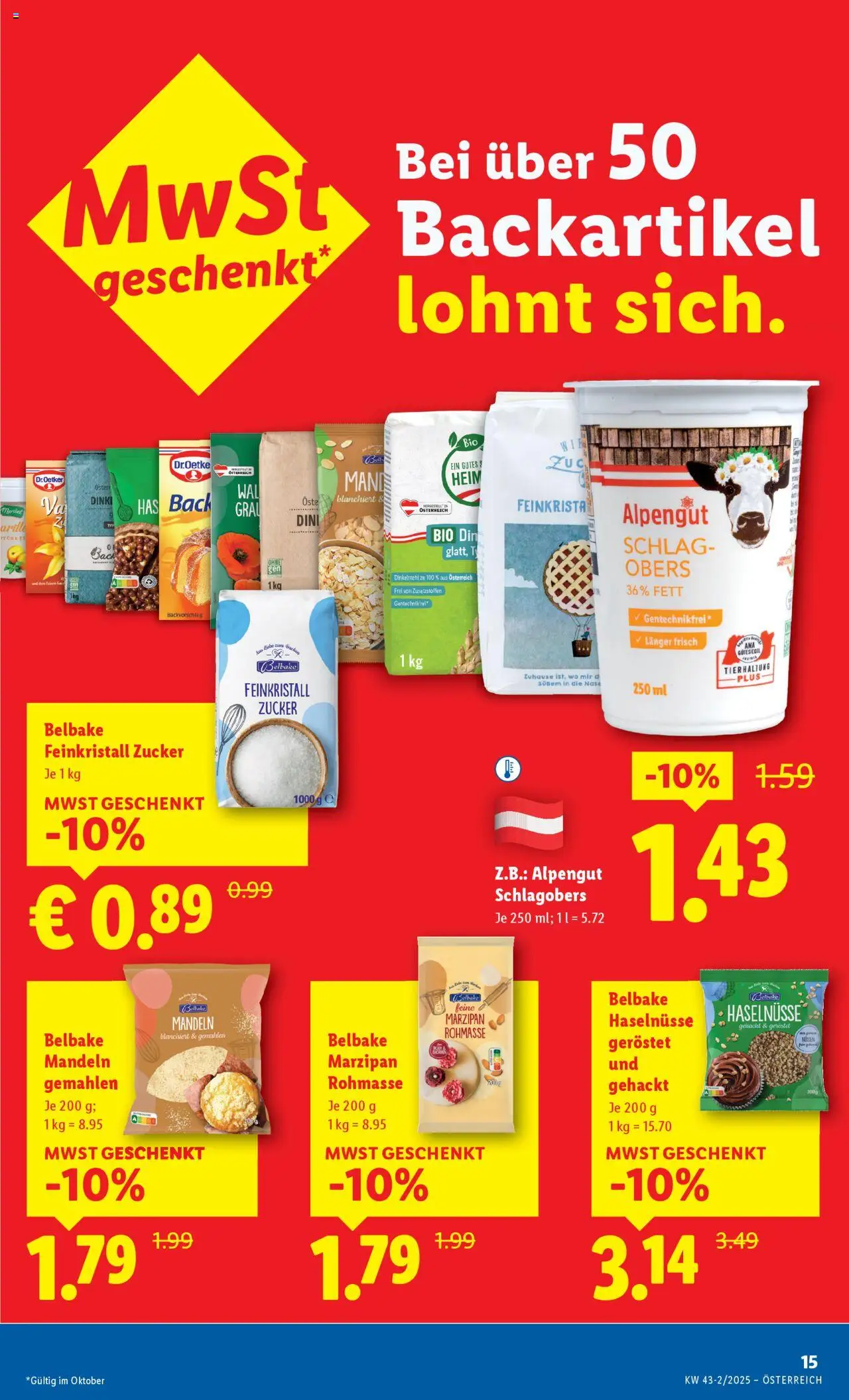 Lidl Flugblatt - Oberpullendorf, Güssing, Oberwart gültig ab 23.10.2025 | Seite: 19 | Produkte: Zucker