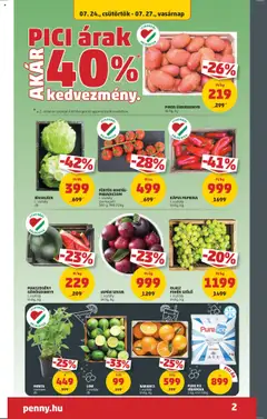 PENNY akciós ujság - amely érvényes a következő dátumtól: 24.07.2025 | Oldal: 2