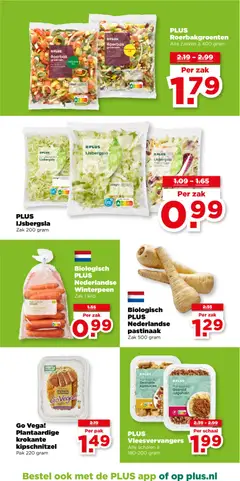 Plus - Folder week 1 - Voorbeeld van een folder van Plus, geldig van 01.01.2026 | Pagina: 6 | Producten: Schaal, Schnitzel, Zak, Groenten