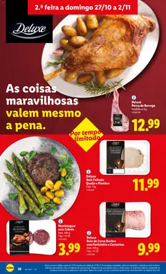Pré-visualização Hambúrguer com Cebola, Hambúrguer com Cebola, Emb. 300 g, 1 kg = 13.30 válido de 27.10.2025 | Página: 28