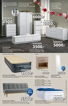 Náhled letáku JYSK leták - Vánoční nabídka od 01.12.2025 | Strana: 9 | Produkty: Rozkládací pohovka, Šatní skříň, Police, Botník