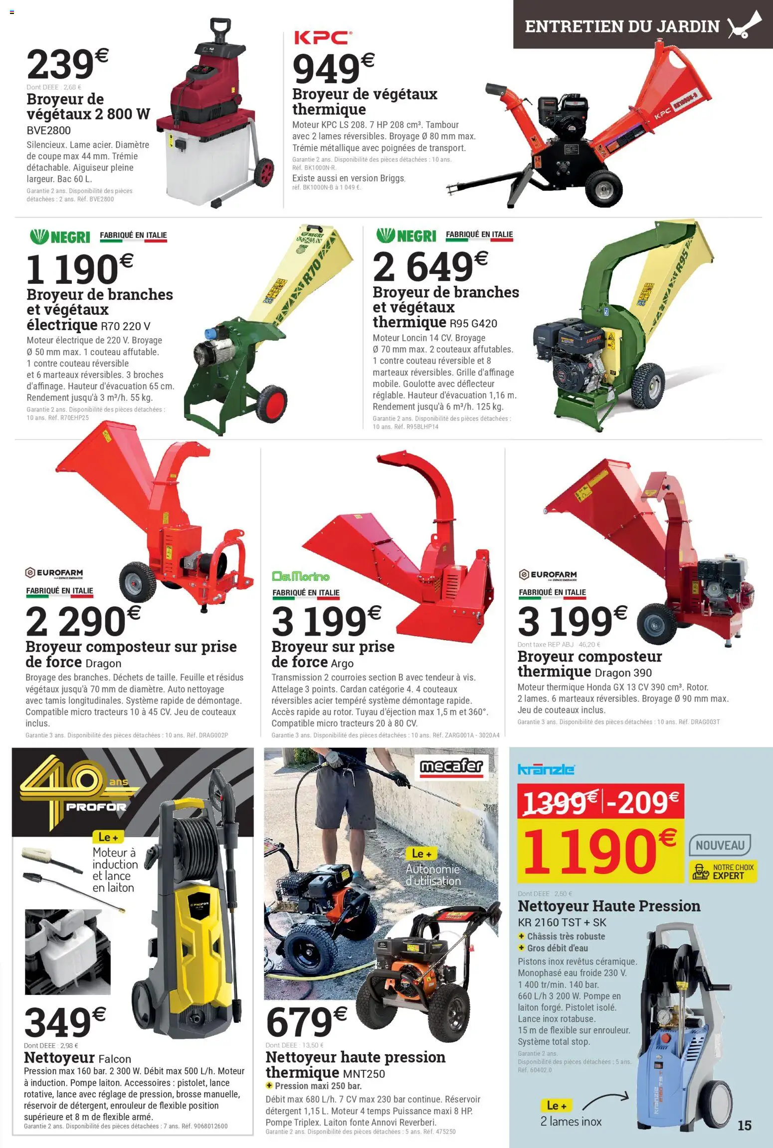{H1} | Page: 15 | Produits: Tamis, Nettoyeur haute pression, Composteur, Poignées