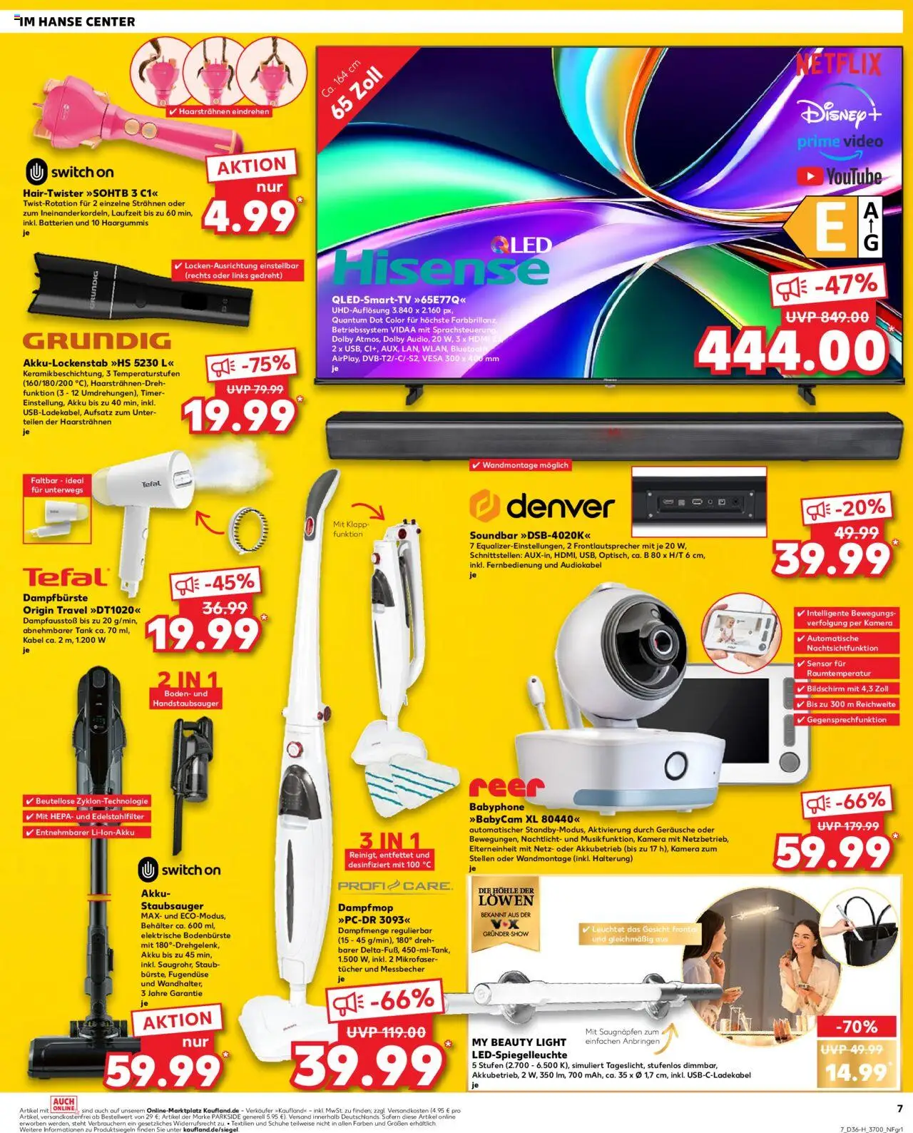 Kaufland prospekt Rostock	 – gültig ab 04.09.2025 | Seite: 7 | Produkte: Kamera, Smart TV, Soundbar, Video