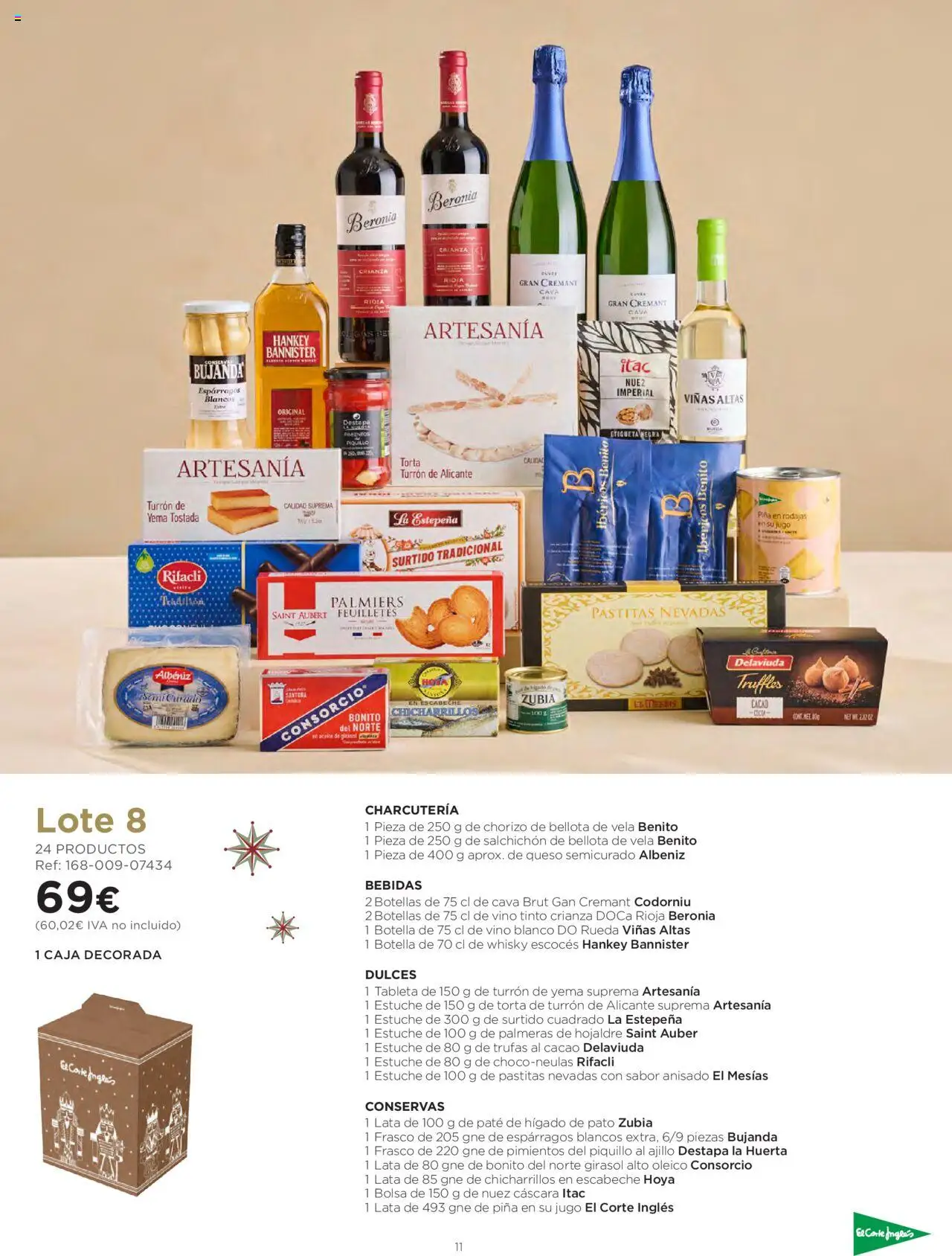 El Corte Inglés ofertas │ válido desde el 06.10.2025 | Página: 11 | Productos: Vino, Paté, Whisky, Φρυγανιές σικάλεως