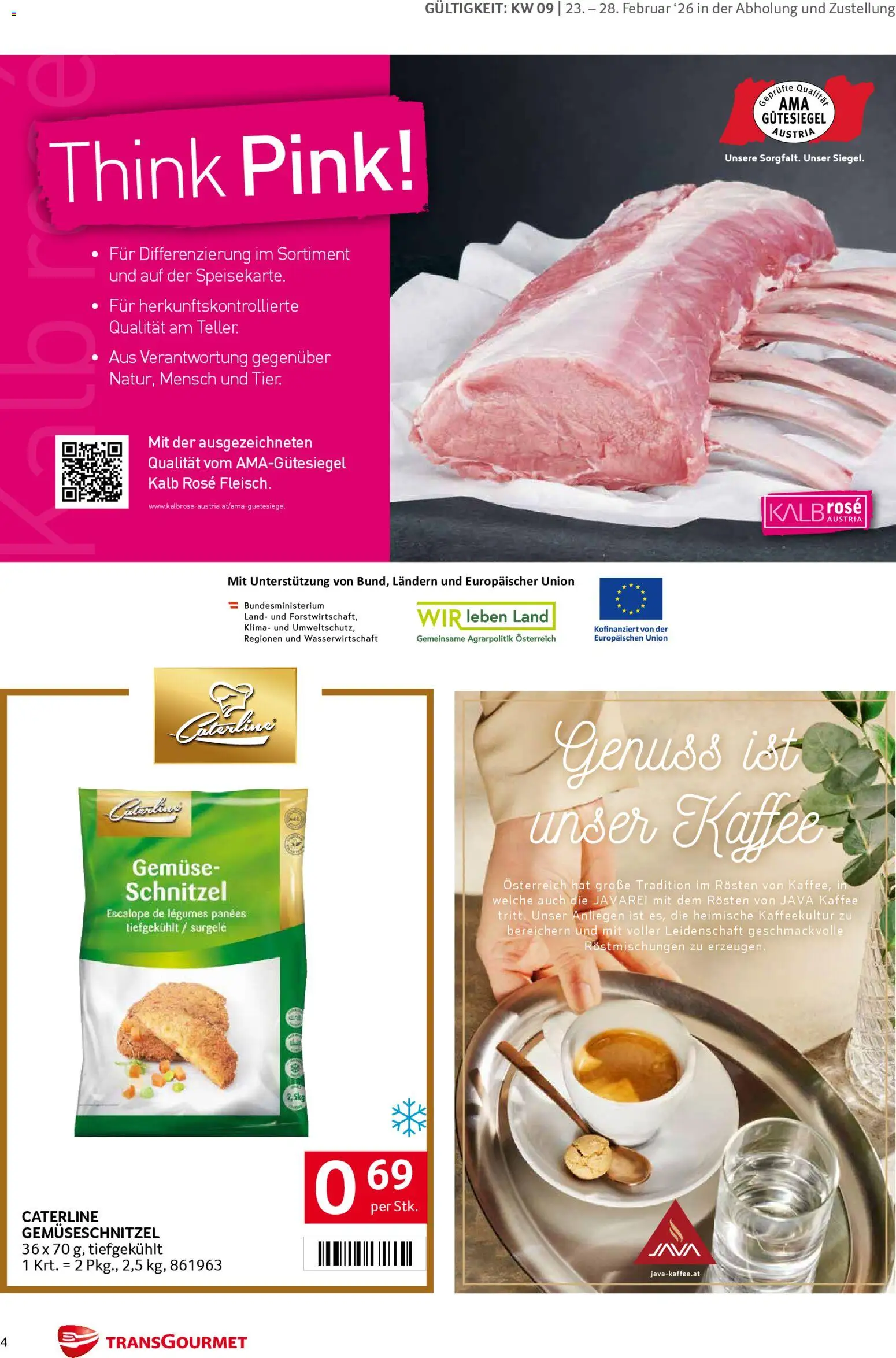 Transgourmet Markenfestwoche gültig ab 23.02.2026 | Seite: 4 | Produkte: Gemüse, Kaffee