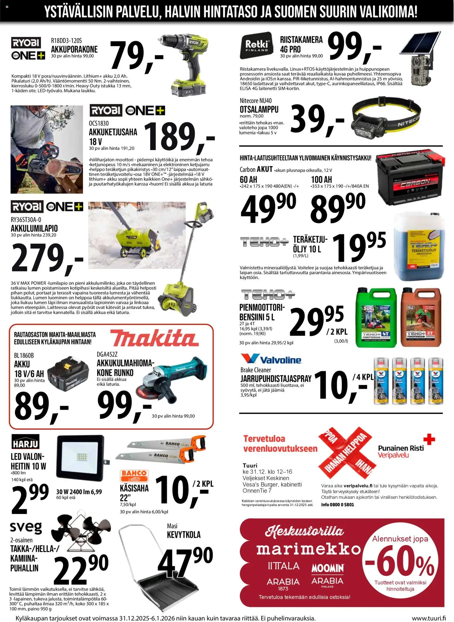 Tuuri tarjoukset – voimassa 31.12.2025 alkaen | Sivu: 4