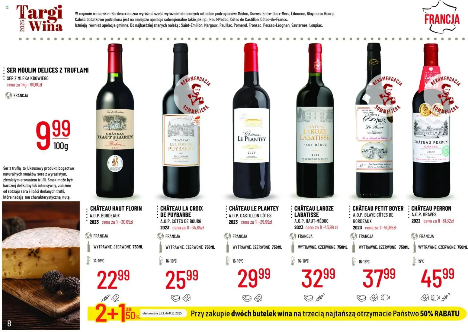 E.Leclerc Gazetka - Radom od 03.11.2025 | Strona: 8 | Produkty: Mleka, Ser