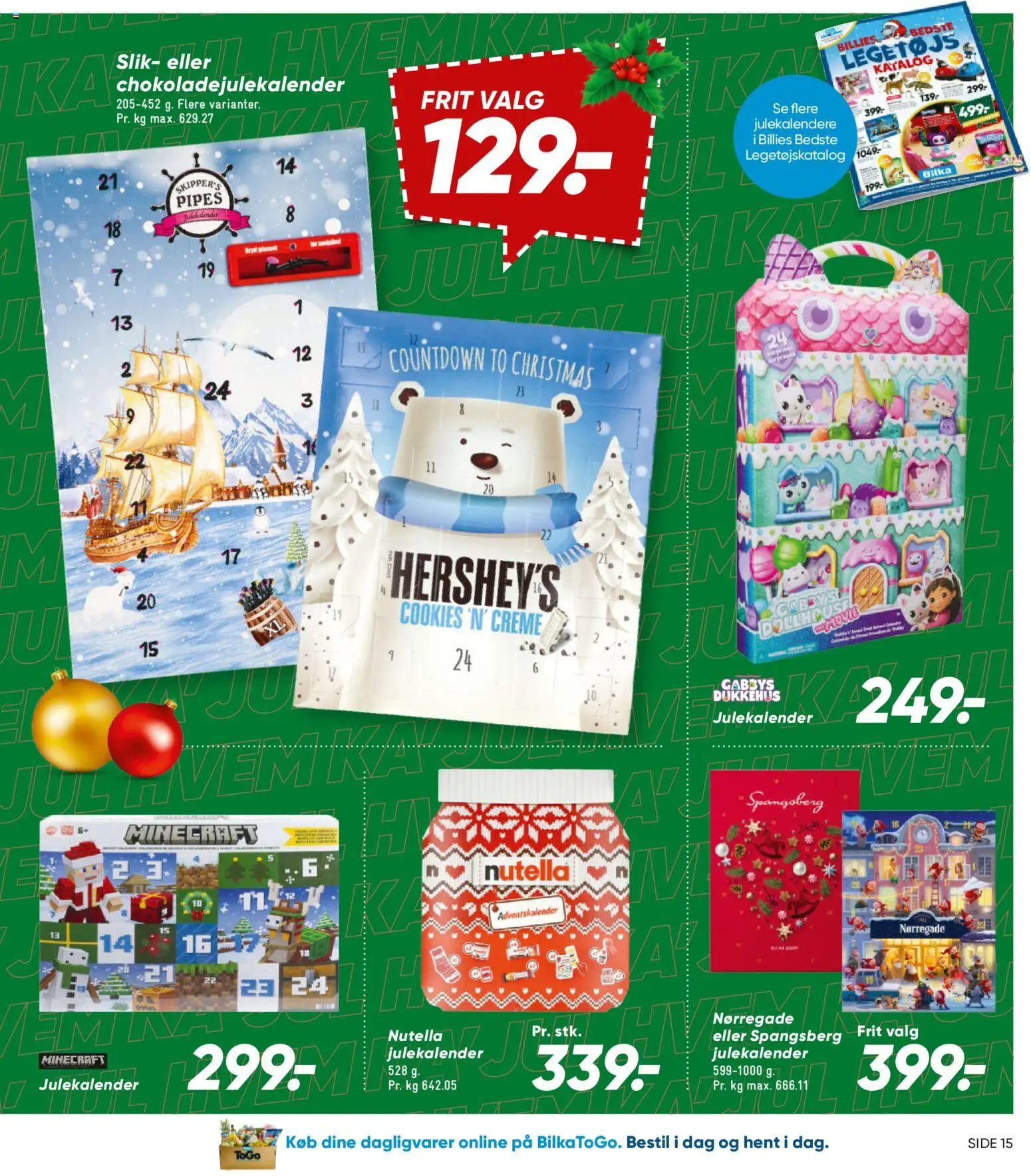 Bilka tilbudsavis – gyldig fra 24.10.2025 | Side: 15 | Produkter: Creme, Bord, Nutella