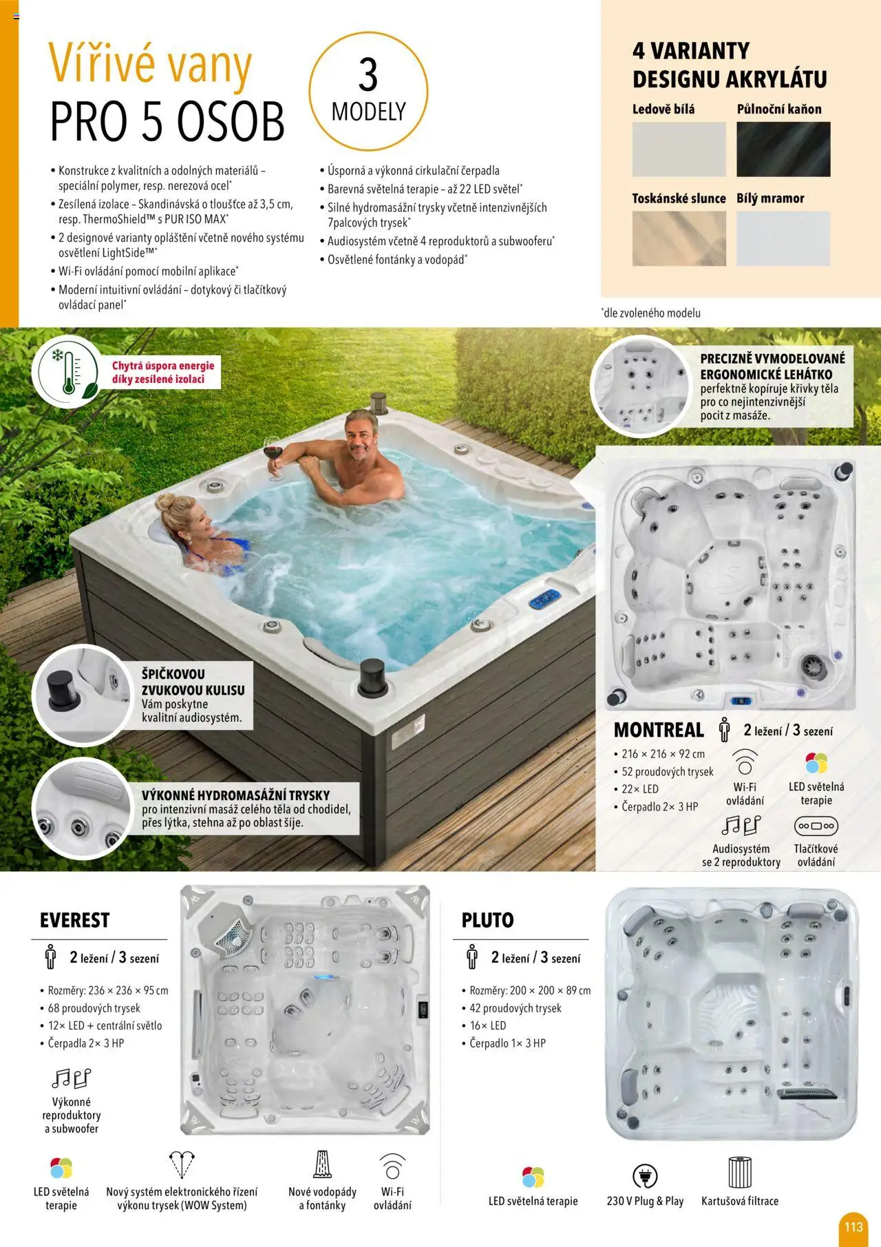 Mountfield katalog 2025 od 16.04.2025 | Strana: 113 | Produkty: Lehátko, Modely, Čerpadlo, LED