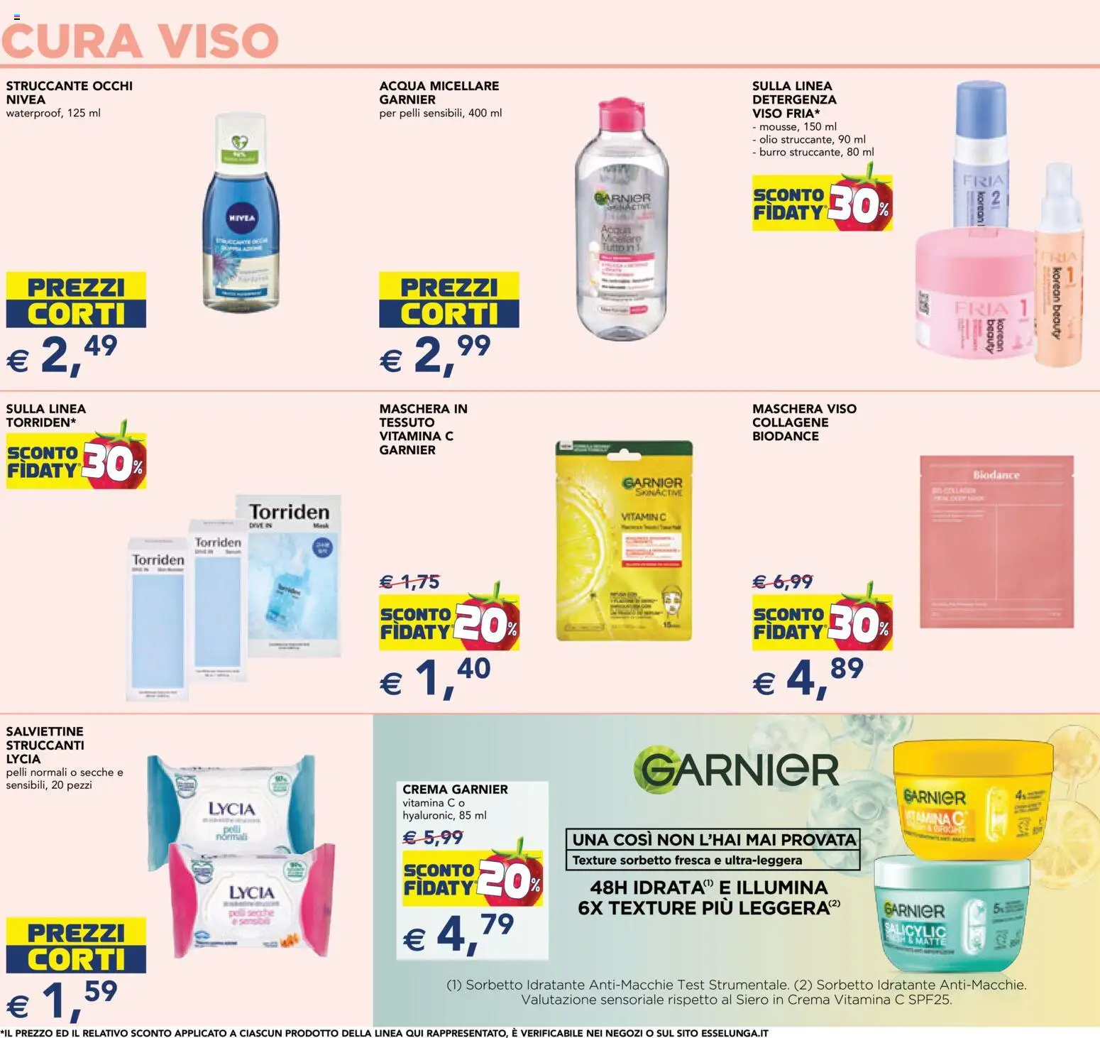 Volantino Esselunga S del 29.01.2026 | Pagina: 3 | Prodotti: Maschera, Struccante, Sorbetto, Burro