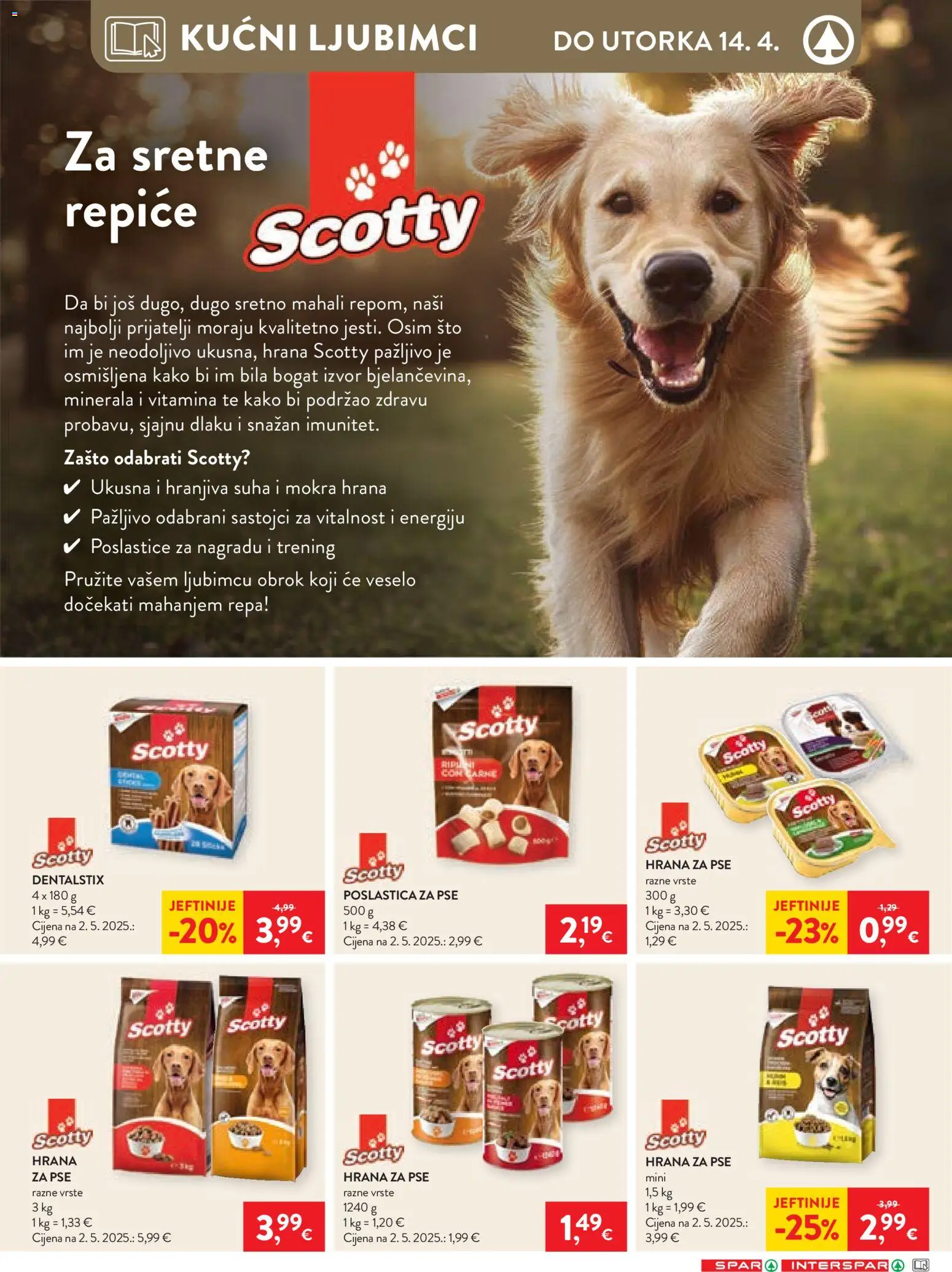 Spar katalog | vrijedi od 08.04.2026 | Stranica: 23 | Proizvodi: Hrana za pse