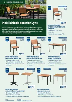 Pré-visualização Makro - Mobiliário e equipamento para esplanadas - Catálogo 2025 válido de 03.03.2025 | Página: 4 | Produtos: Banco, Mesa, Cadeira