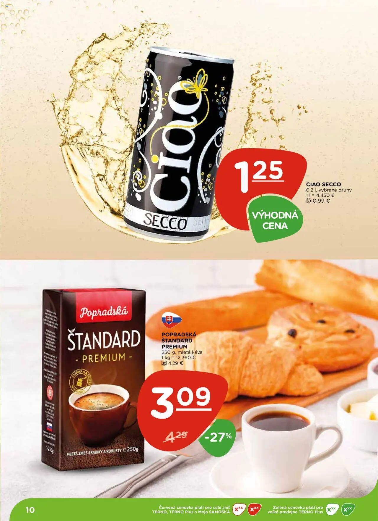 Terno leták │ platný od 31.07.2025 | Strana: 10 | Produkty: Káva