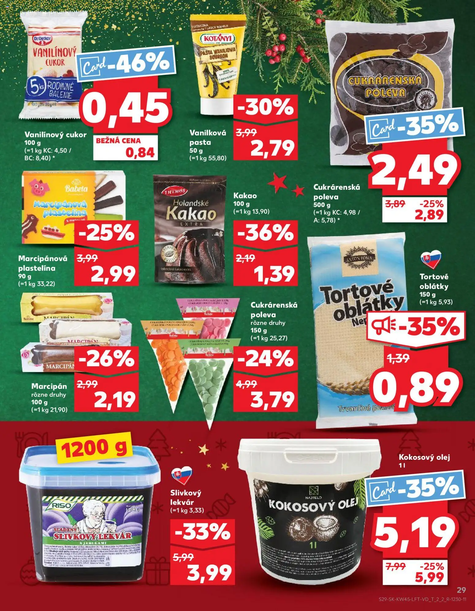 Kaufland SK akciós ujság - amely érvényes a következő dátumtól: 06.11.2025 | Oldal: 29 | Termékek: Lekvár, Bourbon, Marcipan, Cukor