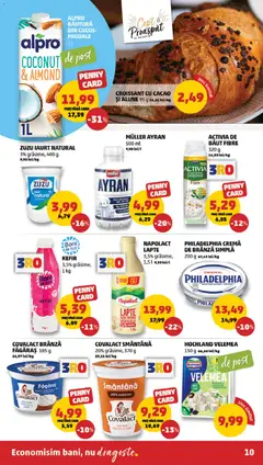 Ofertele PENNY valabile de la 25.02.2026 | Pagină: 10 | Produse: Migdale, Alune, Brânză, Iaurt