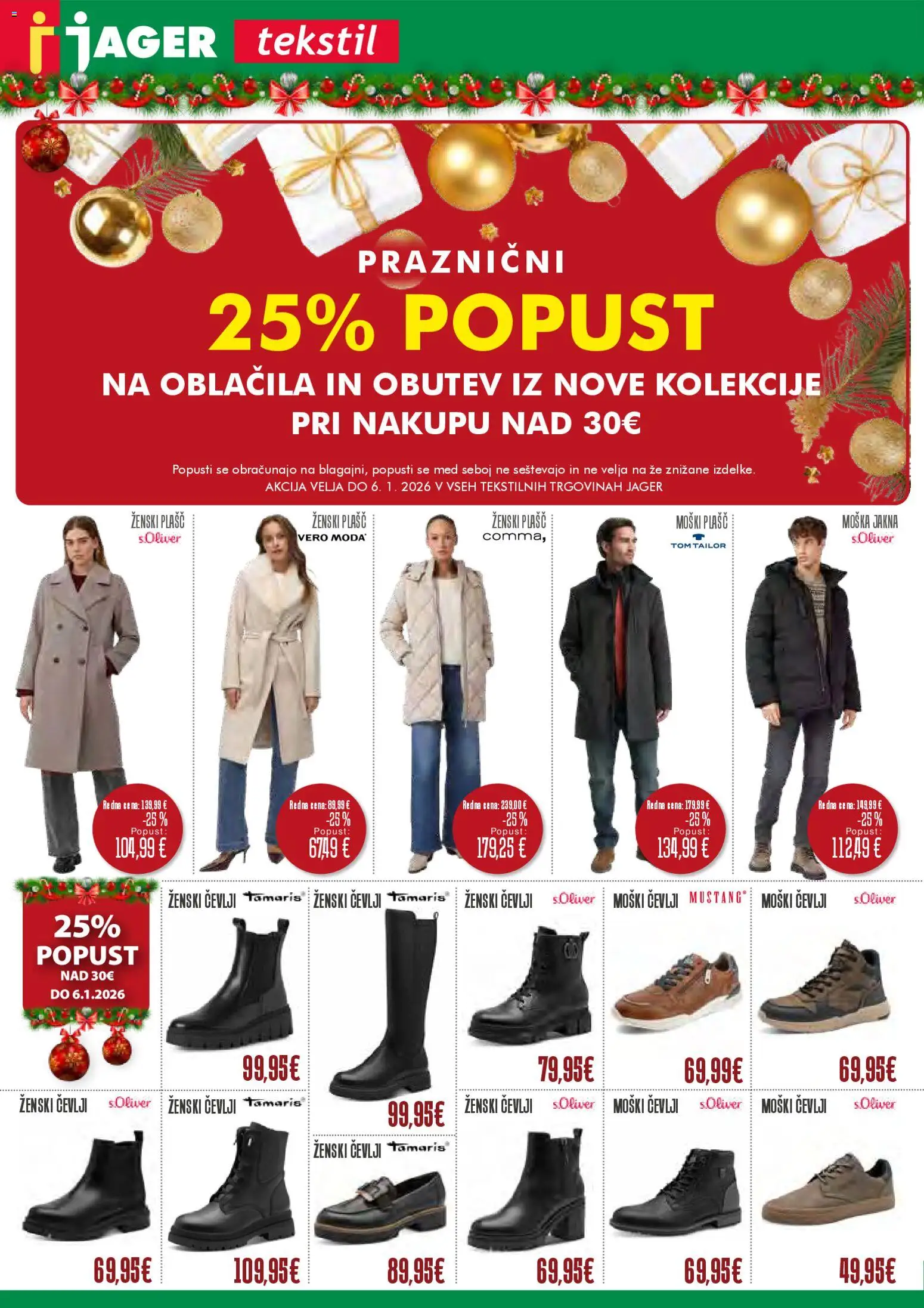 Novi Jager katalog ponudbe – veljaven od 10.12.2025 | Stran: 1 | Izdelki: Oblacila, Jakna, Plasc, Cevlji