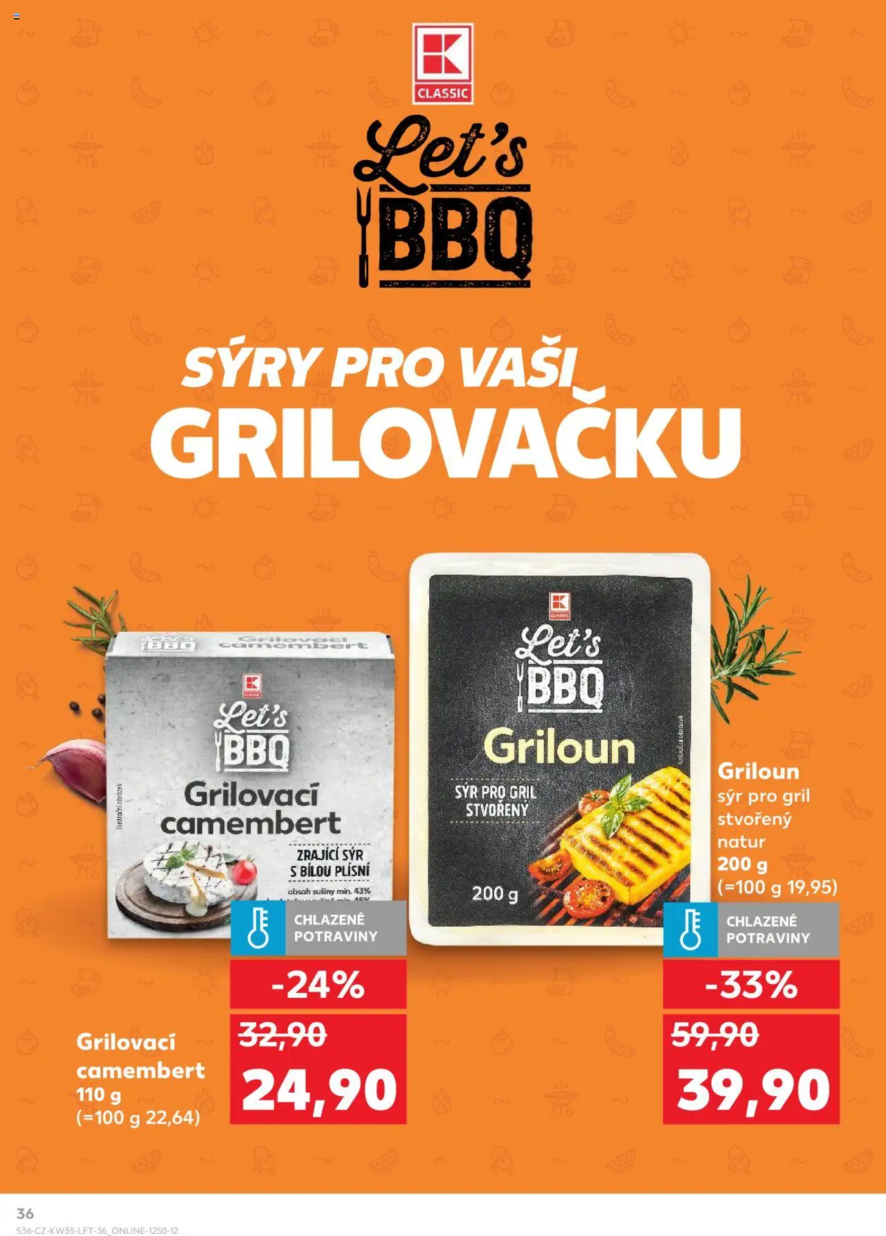 Kaufland leták - Brno od 27.08.2025 | Strana: 36 | Produkty: Sýr, Zrající sýr, Sýry, Camembert