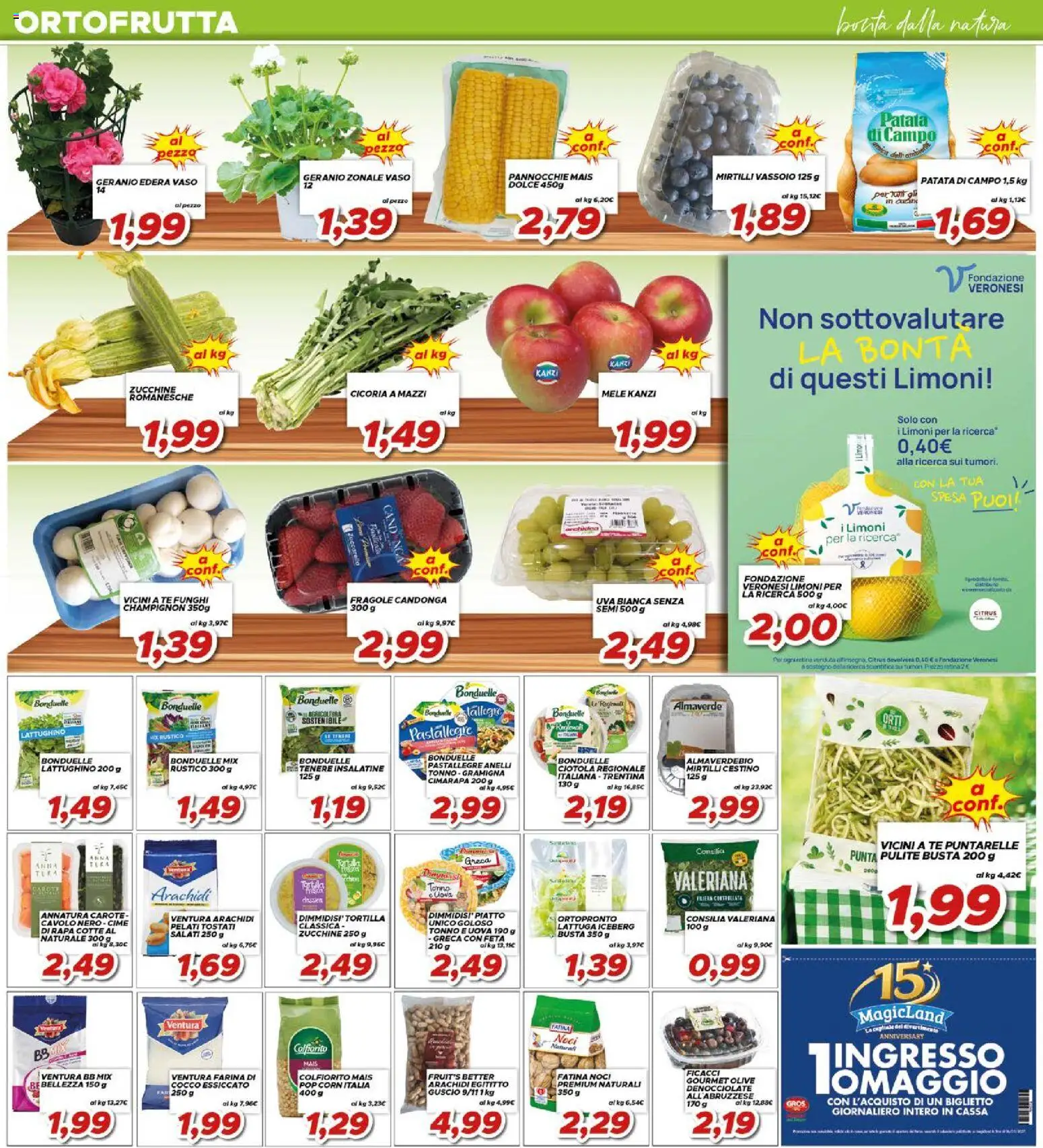 Volantino Ma Supermercati del 17.04.2026 | Pagina: 4 | Prodotti: Mele, Mais, Zucchine, Feta