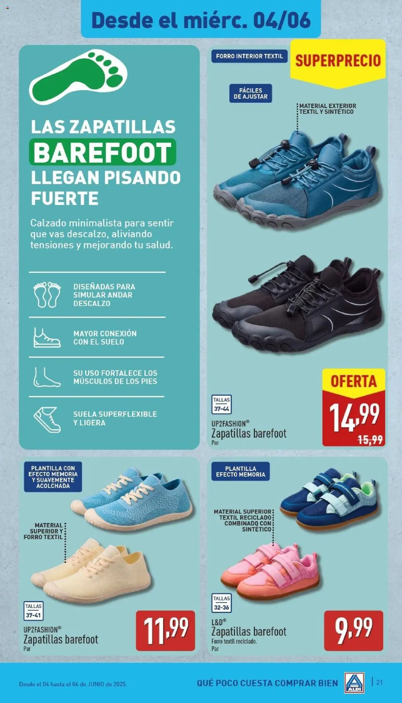 Aldi folleto Península │ válido desde el 02.06.2025 | Página: 21 | Productos: Zapatillas