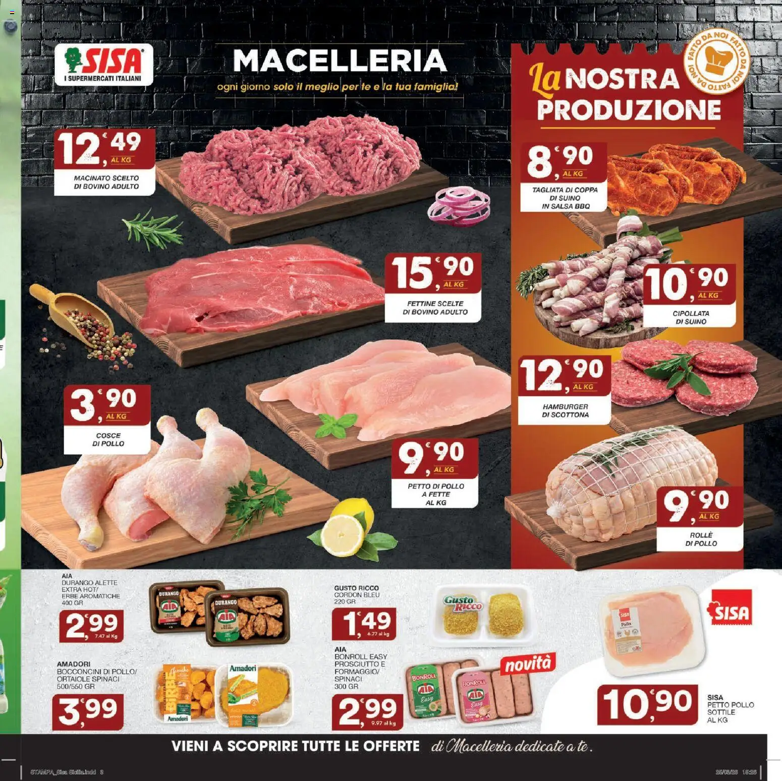 Volantino SISA del 09.04.2026 | Pagina: 3 | Prodotti: Petto di Pollo, Pollo, Salsa, Prosciutto
