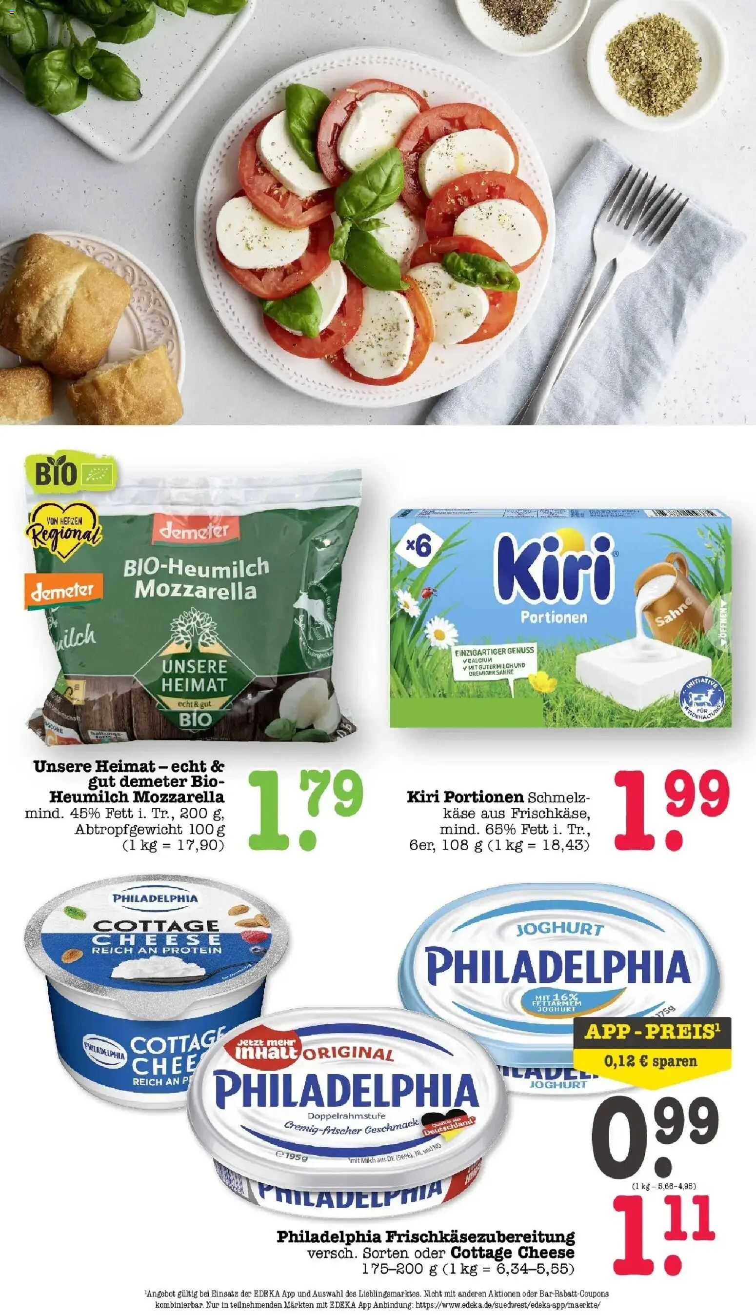 Angebote – gültig ab 30.03.2026 | Seite: 44 | Produkte: Milch, Philadelphia, Mozzarella, Sahne
