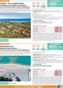 Anteprima del volantino Eurospin Viaggi Sud catalogo valido a partire dal 11.02.2026 | Pagina: 13 | Prodotti: Caraffa, Pesce, Piscina, Letto