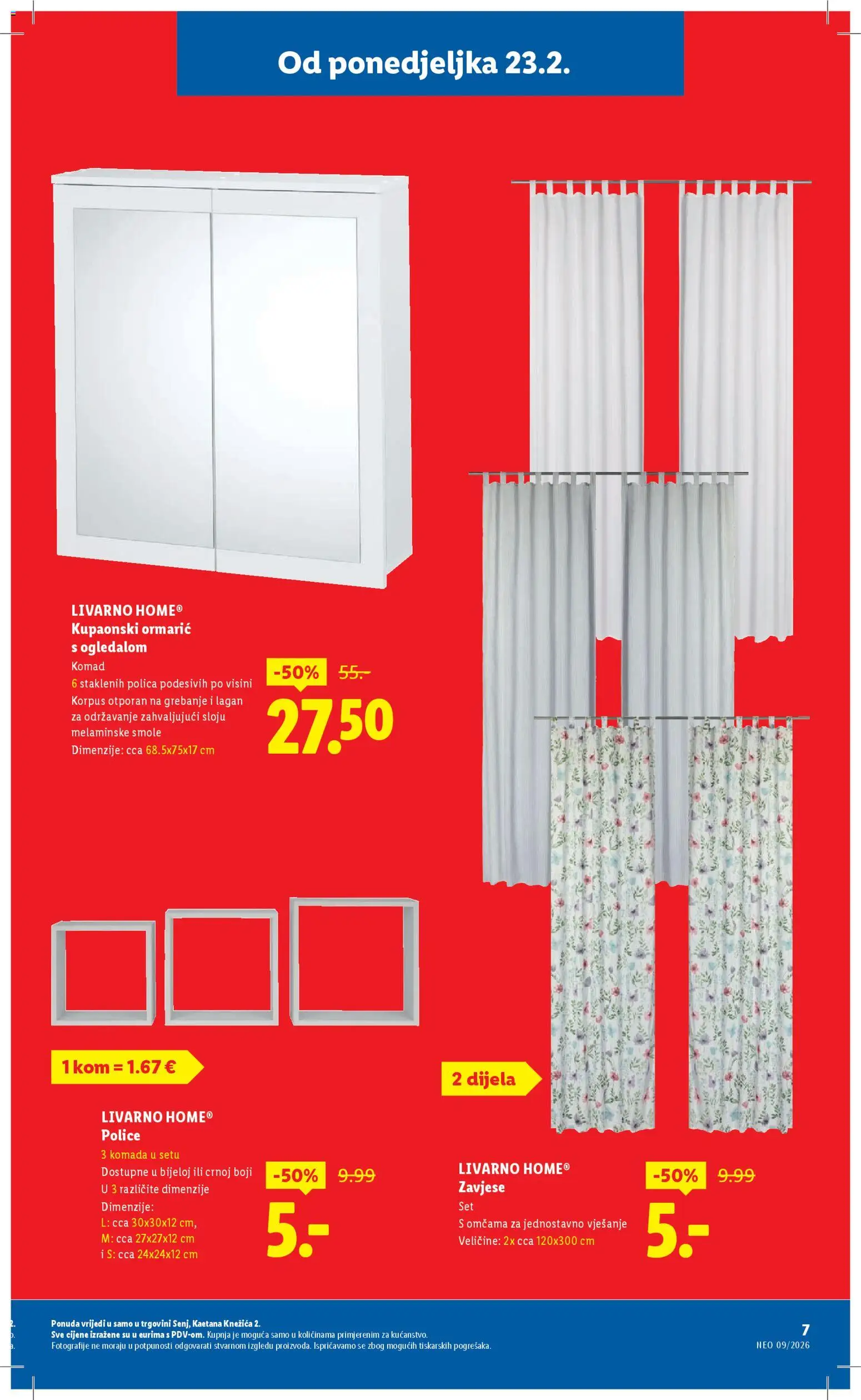 Lidl katalog | vrijedi od 23.02.2026 | Stranica: 14 | Proizvodi: Polica