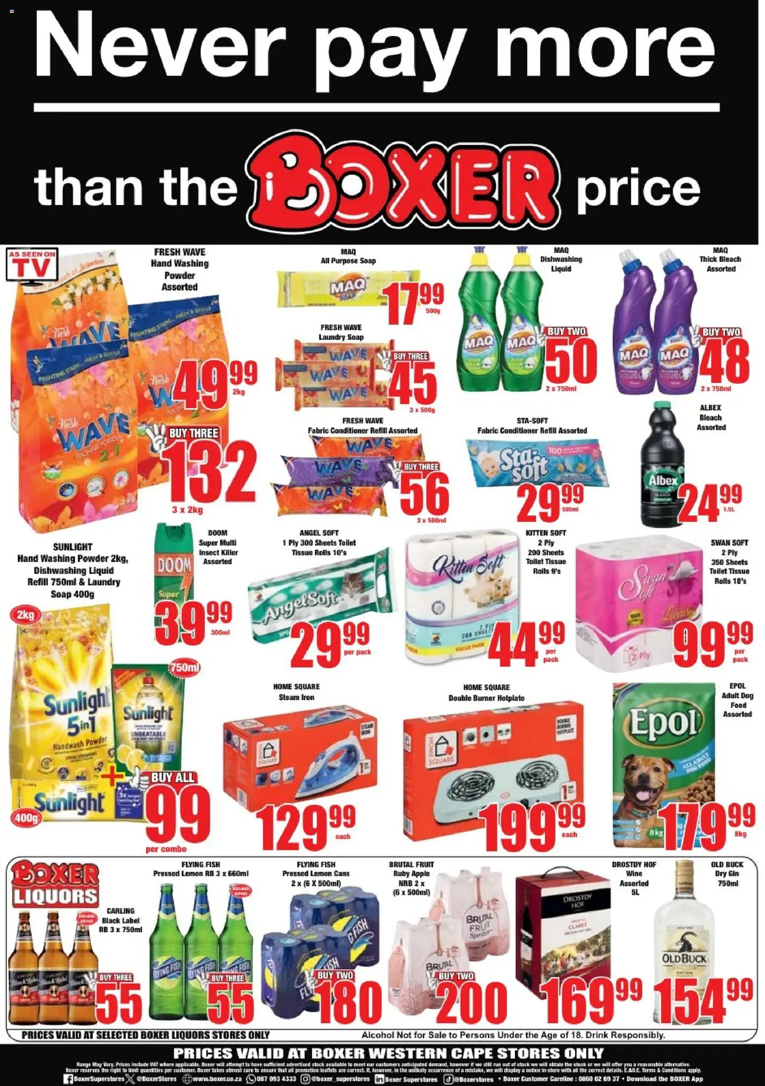 New Boxer catalogue – valid from 22.01.2026 | Page: 12 | Products: Iron, Powder, Fish, Lemon