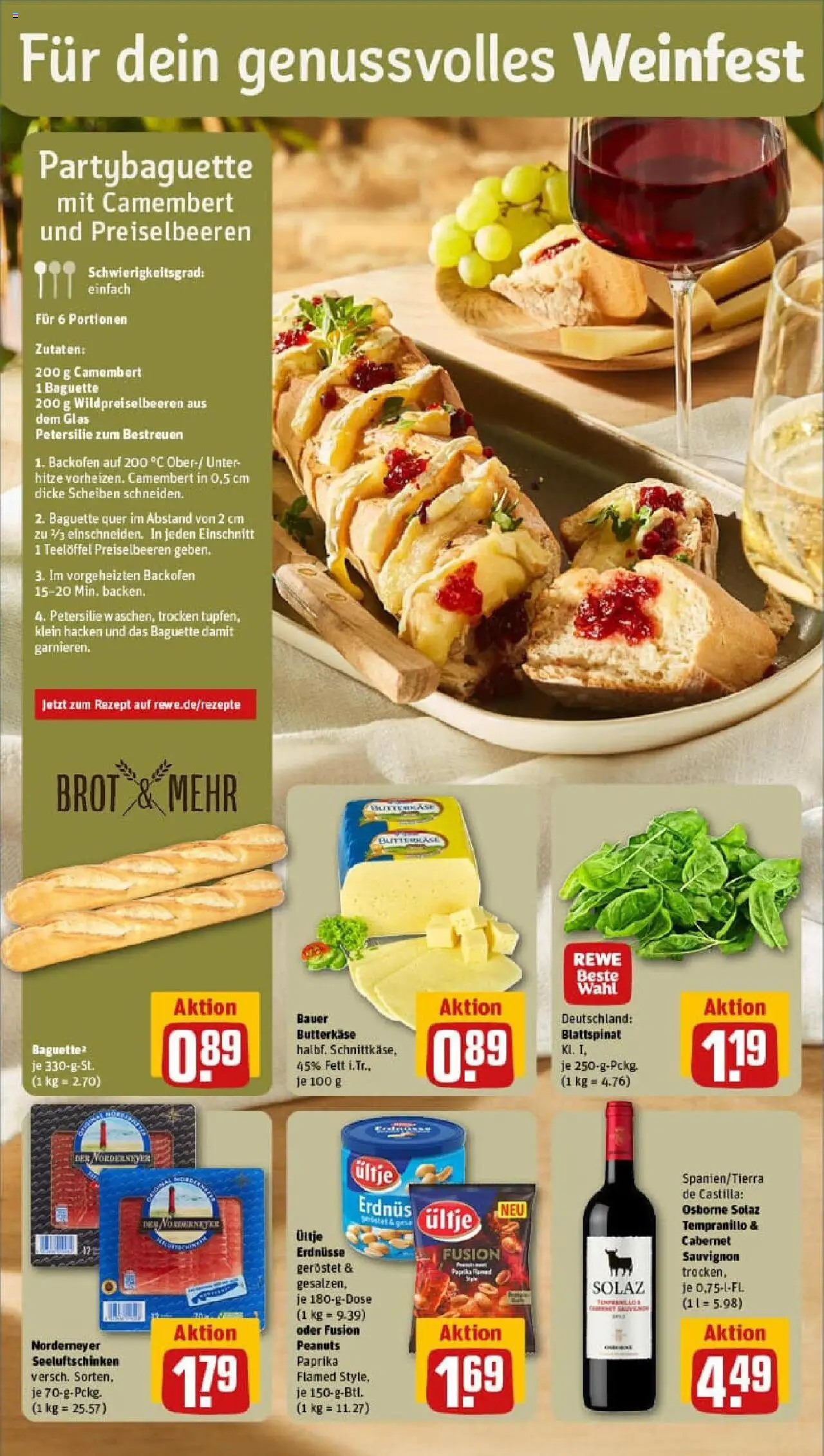 Rewe prospekt Saarbrücken / Klarenthal	 – gültig ab 06.10.2025 | Seite: 4 | Produkte: Erdnüsse, Paprika, Backofen, Petersilie