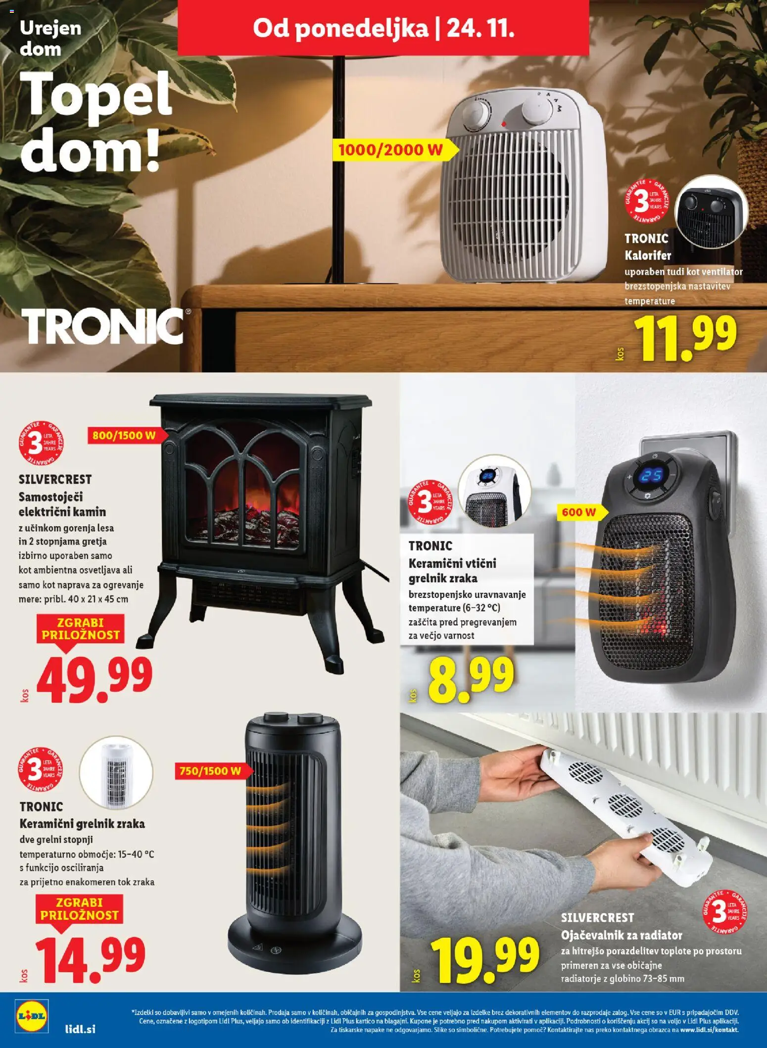 Novi Lidl katalog ponudbe – veljaven od 24.11.2025 | Stran: 50 | Izdelki: Radiator, Ventilator