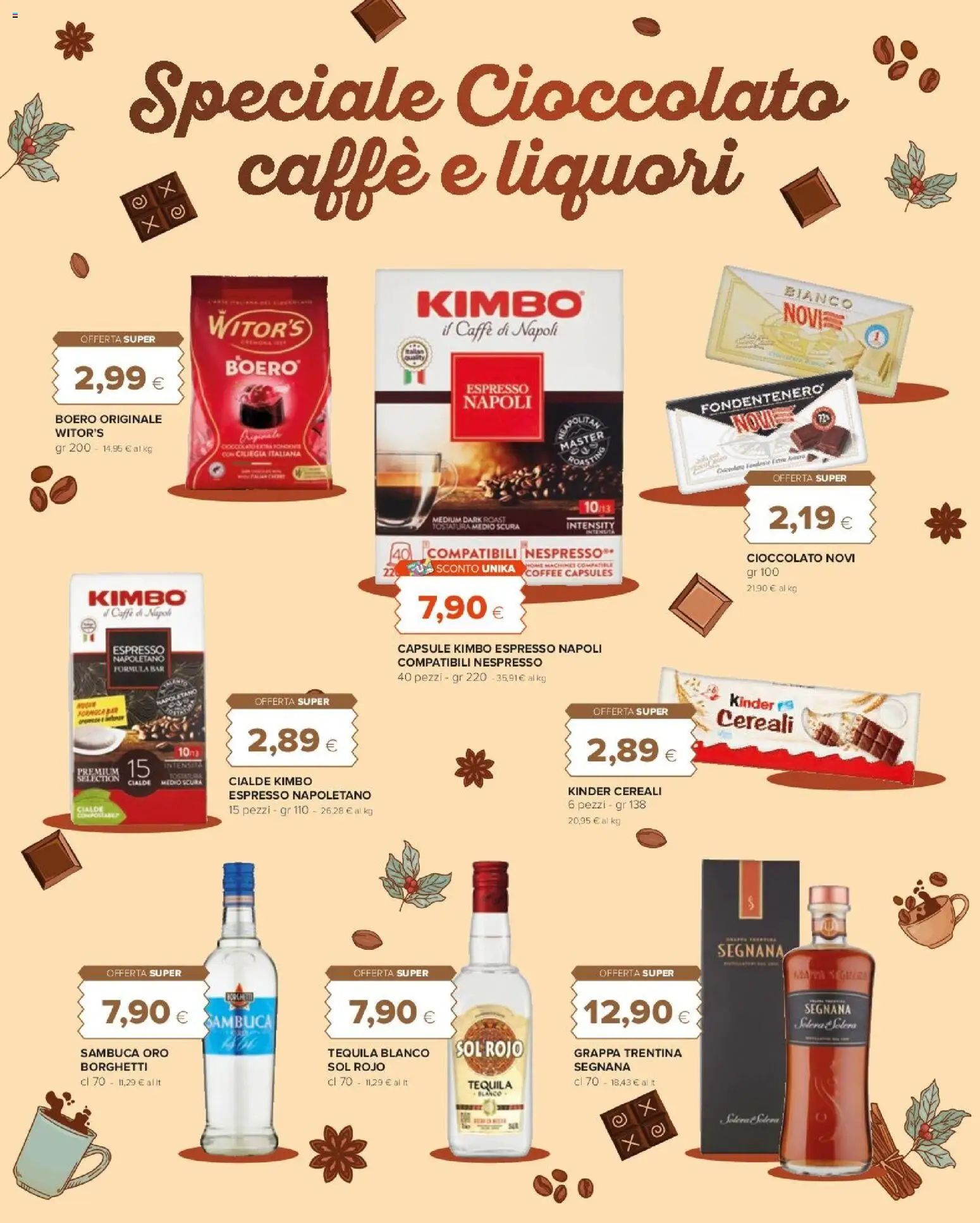 Volantino Tigre del 06.11.2025 | Pagina: 9 | Prodotti: Caffè, Cereali, Tequila, Grappa