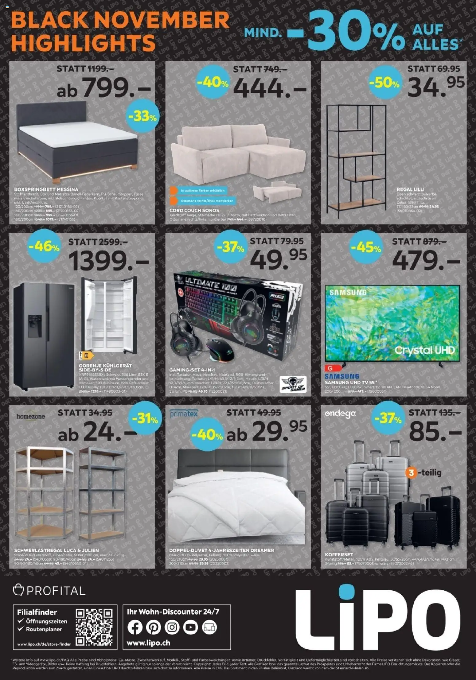 Lipo - Black Friday – gültig ab 25.11.2025 | Seite: 8 | Produkte: Gorenje, Headset, Bilder, Boxspringbett