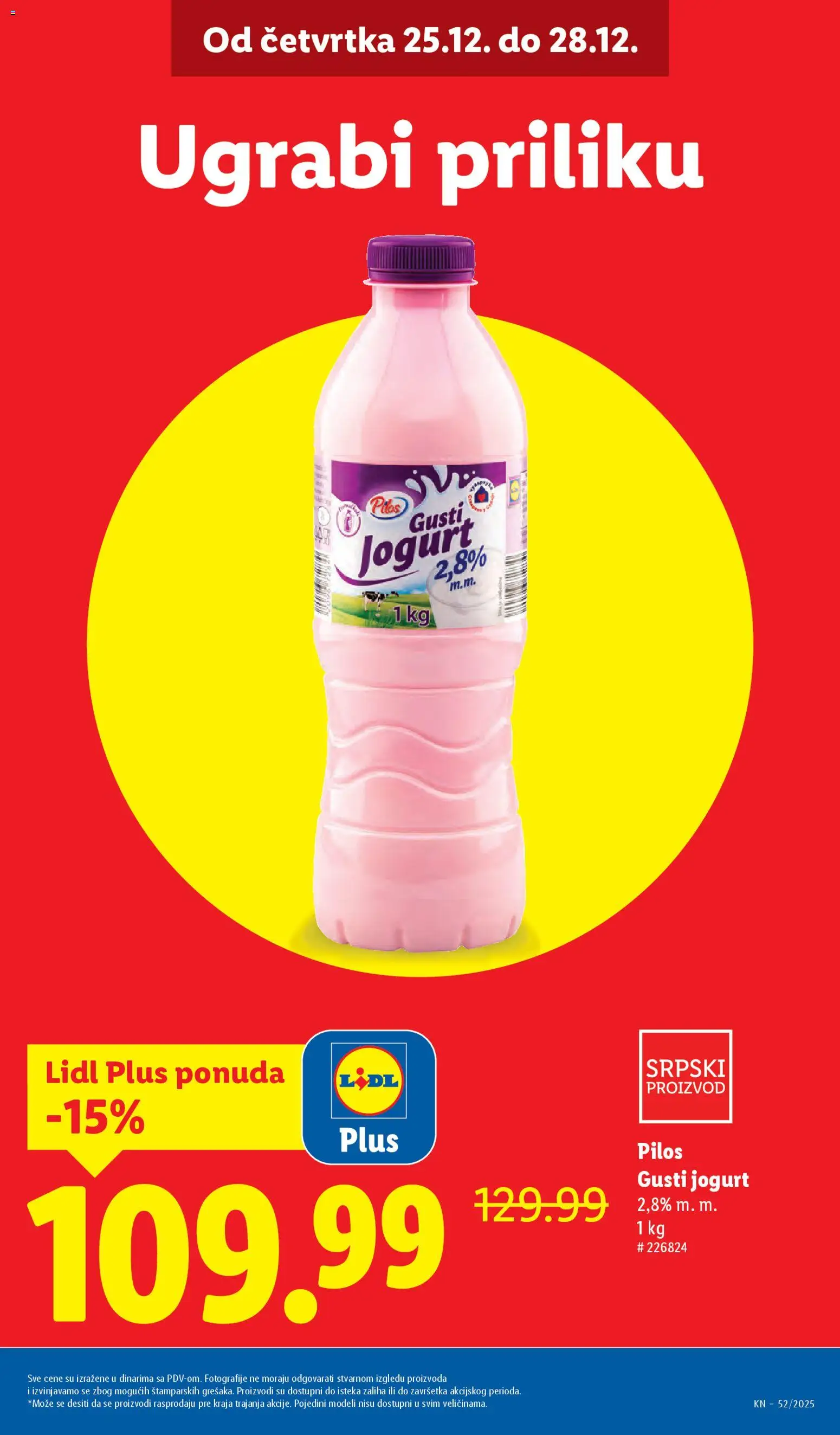 Lidl katalog - važi od 25.12.2025 | Strana: 5 | Proizvode: Jogurt