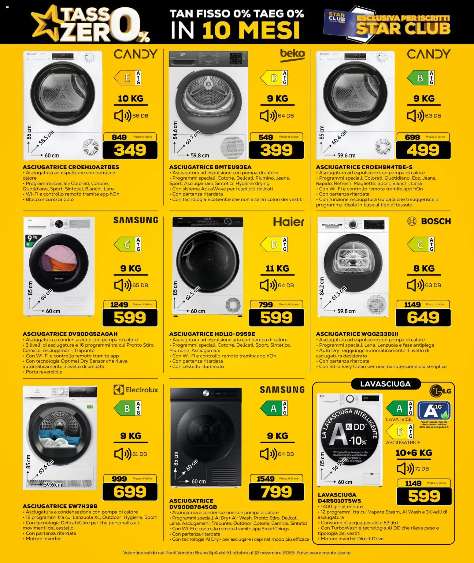 Volantino Euronics del 31.10.2025 | Pagina: 15 | Prodotti: Acqua, Lavatrice, Lenzuola, Samsung