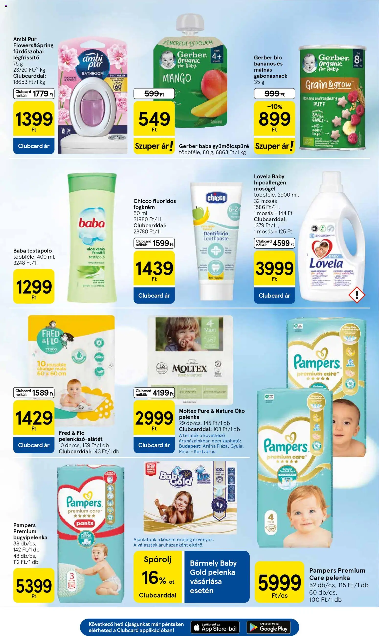 Tesco akciós ujság - amely érvényes a következő dátumtól: 15.01.2026 | Oldal: 27 | Termékek: Mosógél, Testápoló, Puff, Mangó