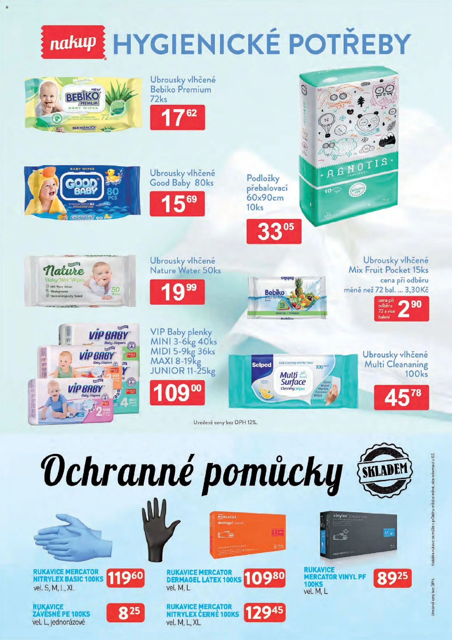 Astur & Qanto leták - Velkoobchod 05/2026 od 01.05.2026 | Strana: 165 | Produkty: Vlhčené ubrousky, Rukavice, Ubrousky, Plenky