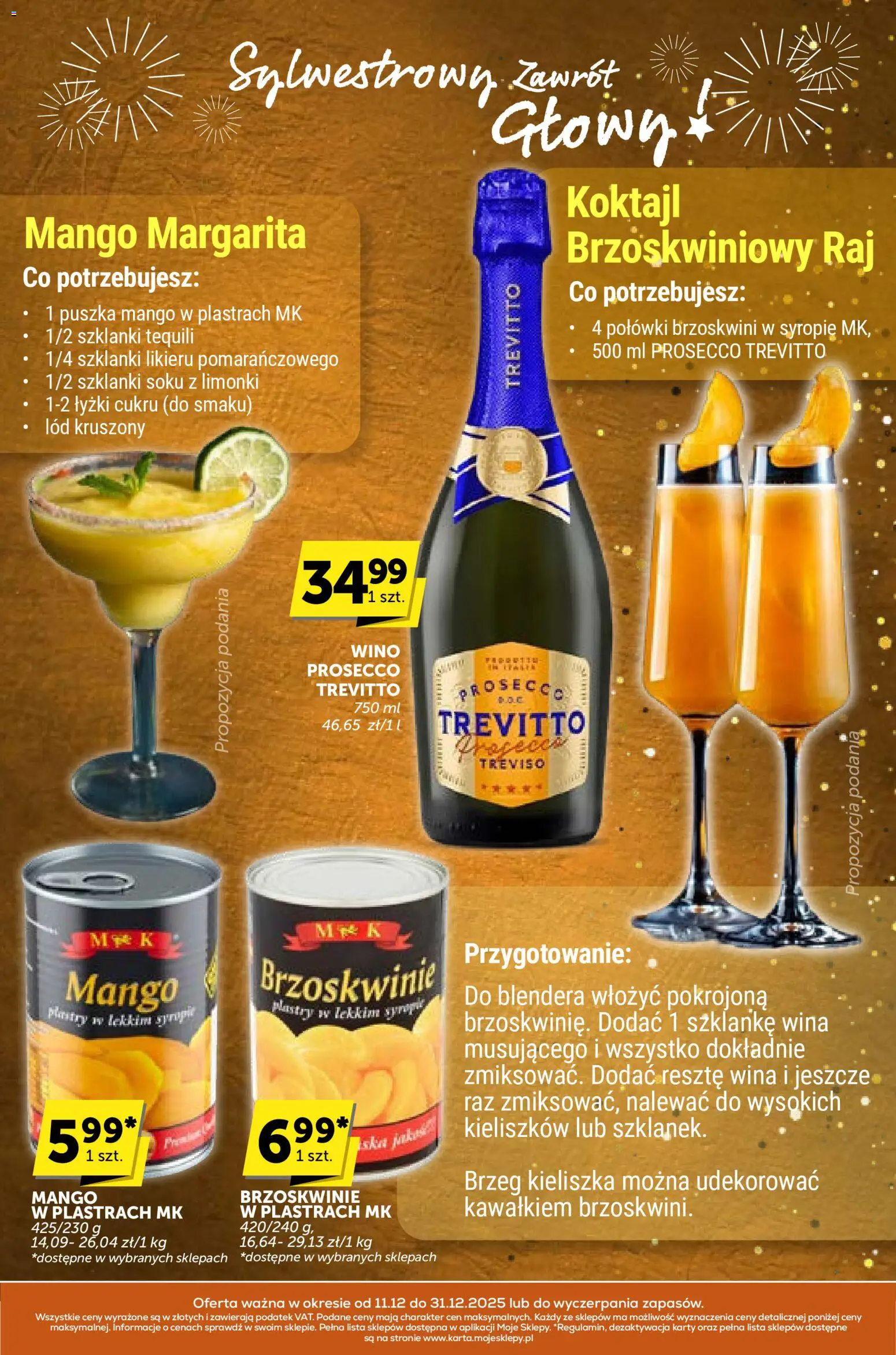 ABC Gazetka - Sylwestrowy Zawrót Głowy od 11.12.2025 | Strona: 7 | Produkty: Mango, Wino, Brzoskwinie, Prosecco