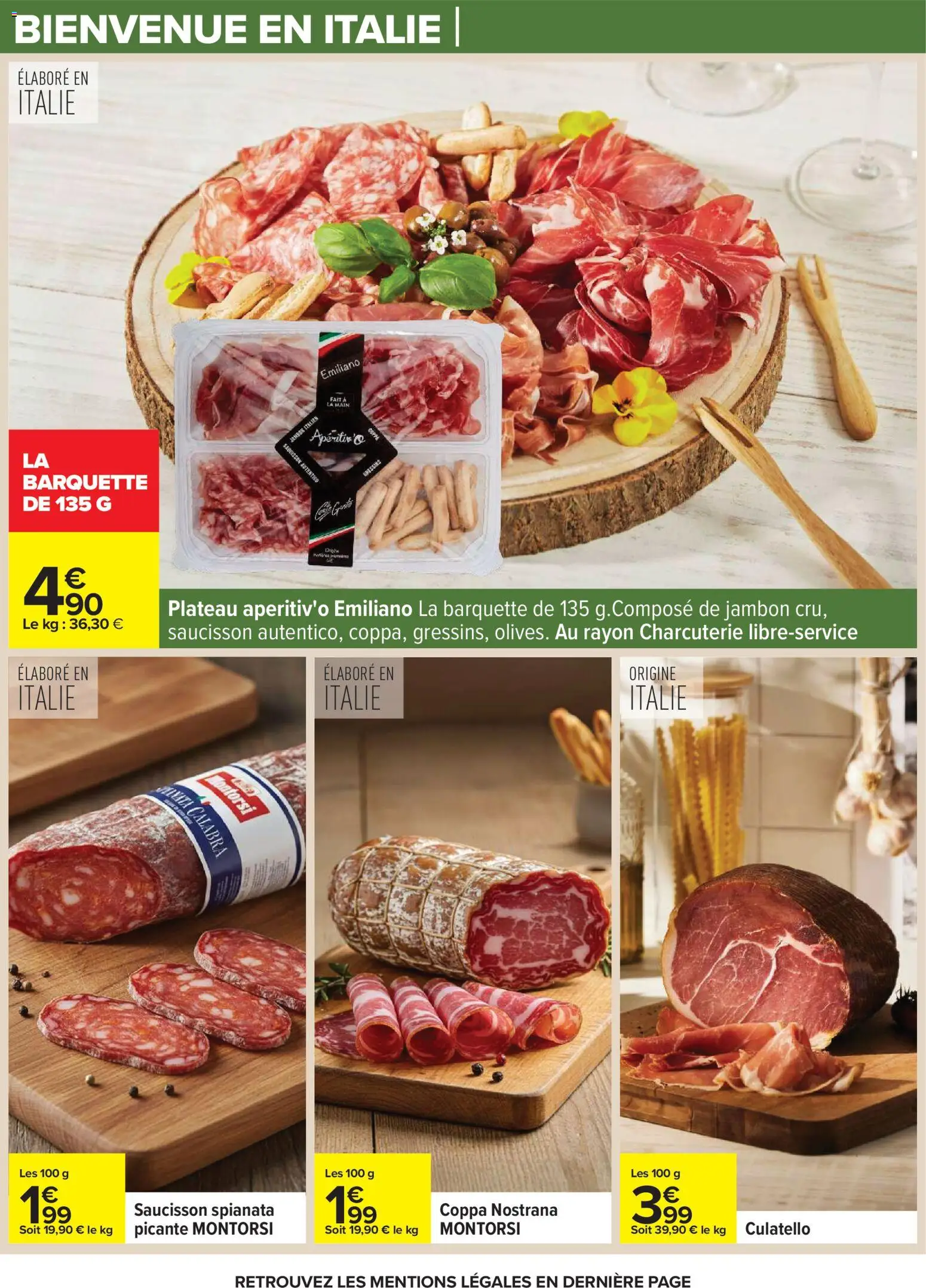 {H1} | Page: 10 | Produits: Saucisson, Plateau, Jambon