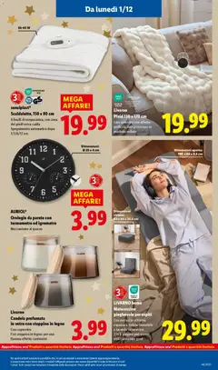 Anteprima del volantino AURIOL® Orologio da parete con termometro ed igrometro, Meccanismo al quarzo valido a partire dal 01.12.2025 | Pagina: 35 | Prodotti: Plaid, Lavatrice, Termometro, Candela