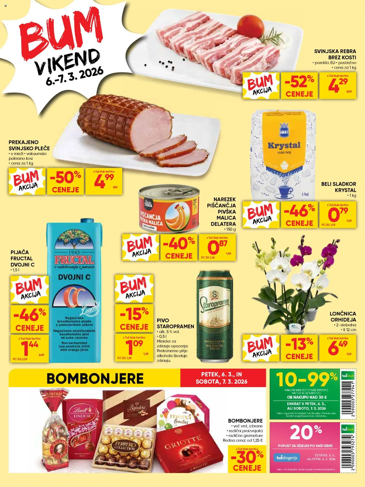 Novi Tuš katalog ponudbe – veljaven od 04.03.2026 | Stran: 24 | Izdelki: Narezek, Pivo, Sladkor