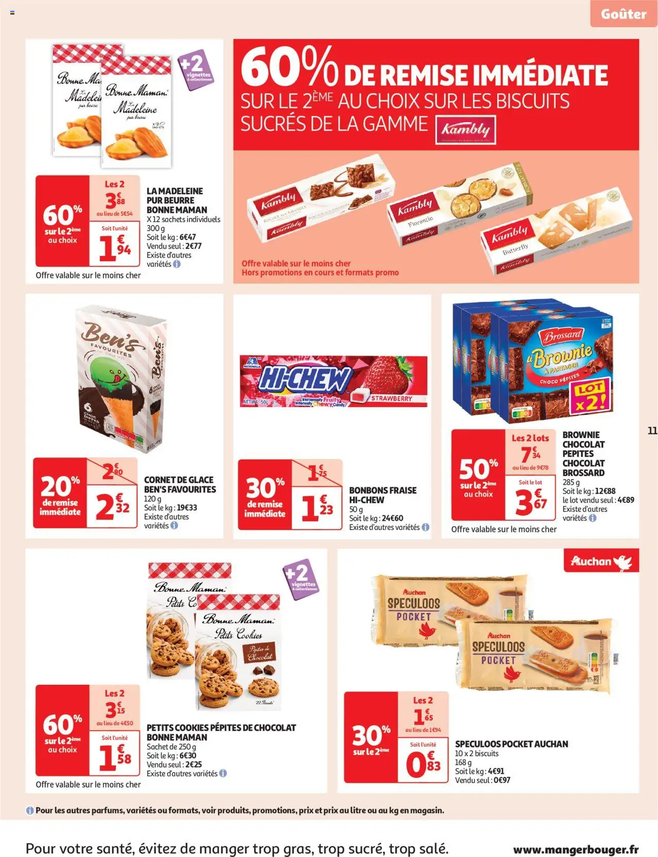  | Page: 11 | Produits: Fraise, Pépites de chocolat, Beurre, Amandes
