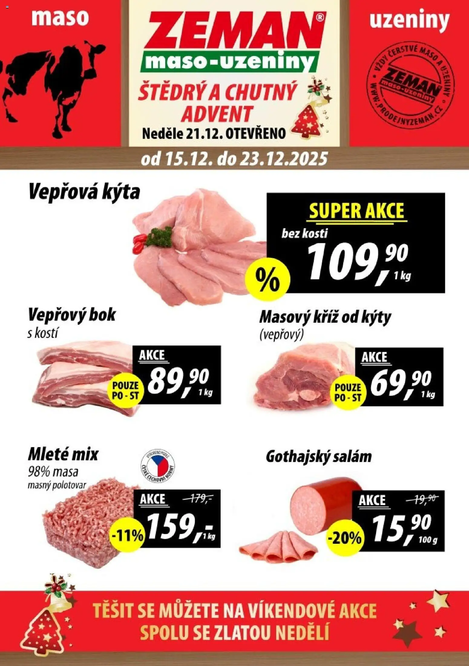 Prodejny Zeman leták - Praha  od 15.12.2025 | Strana: 1