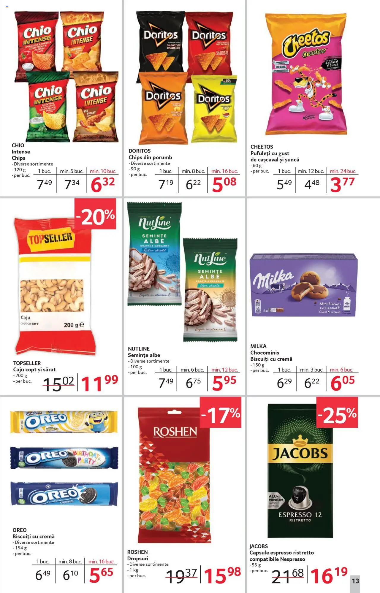 Noul catalog Selgros – valabil de la 19.09.2025 | Pagină: 13 | Produse: Cașcaval, Șuncă, Biscuiți, Sare