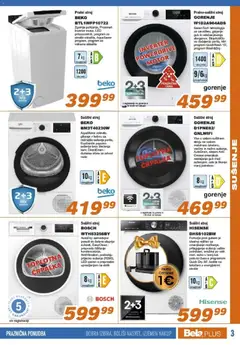 Bela plus katalog akcije – veljaven od 15.12.2025 | Stran: 3 | Izdelki: Črpalka, Pralni stroj, Susilni stroj, Oblacila