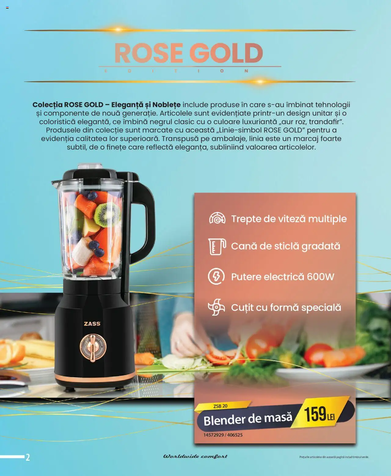 Catalog Selgros - Zass – valabil de la 01.08.2025 | Pagină: 2 | Produse: Blender, Masă, Cuțit