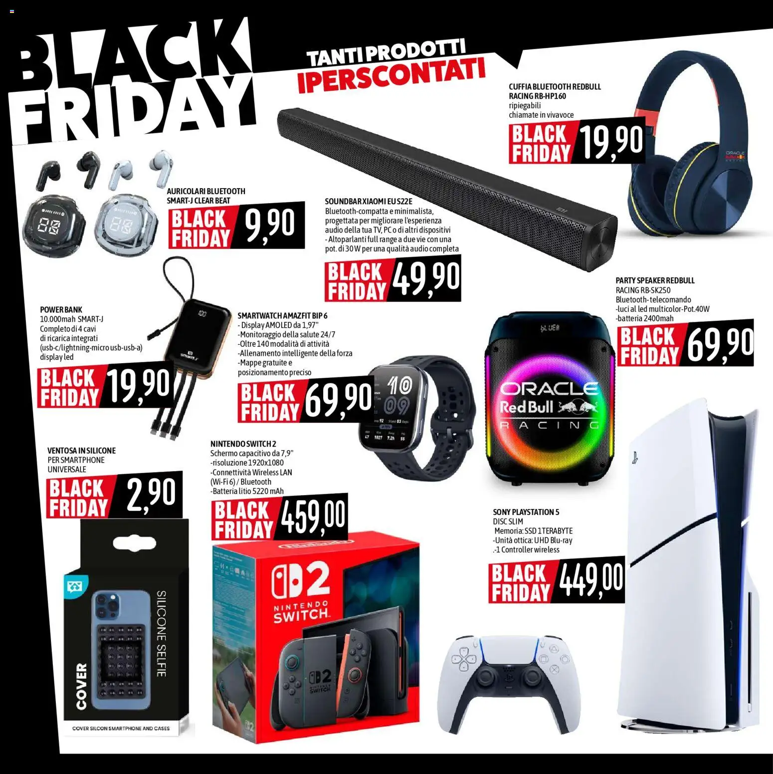 Volantino Emisfero del 20.11.2025 | Pagina: 4 | Prodotti: Smartphone, Red Bull, Smartwatch, Batteria