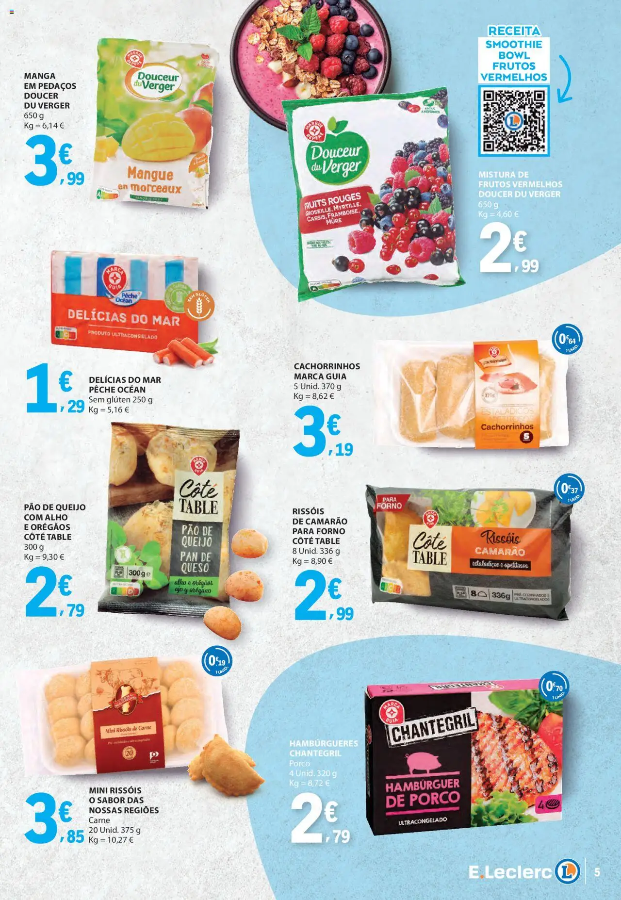E.Leclerc - Folheto da Nossa Marca │ válido de 01.08.2025 | Página: 5 | Produtos: Forno, Pão de queijo, Camarão, Pão