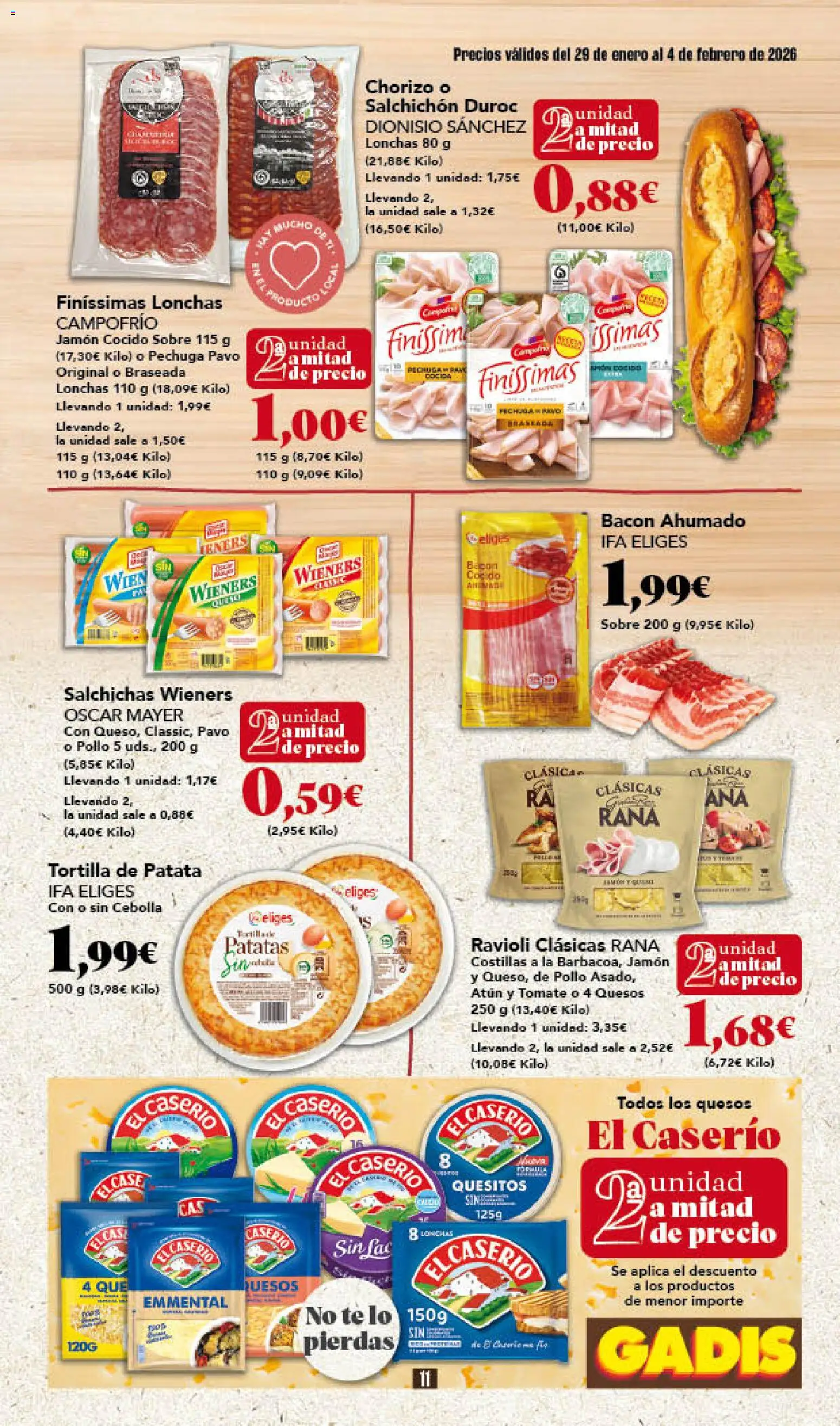 Gadis - folleto │ válido desde el 29.01.2026 | Página: 11 | Productos: Jamón, Jamón cocido, Té, Παγωμένο τσάι