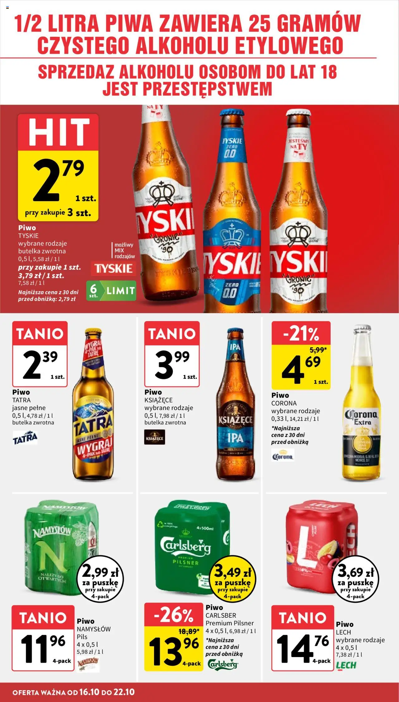 Intermarche Gazetka od 16.10.2025 | Strona: 30 | Produkty: Tyskie, Piwo